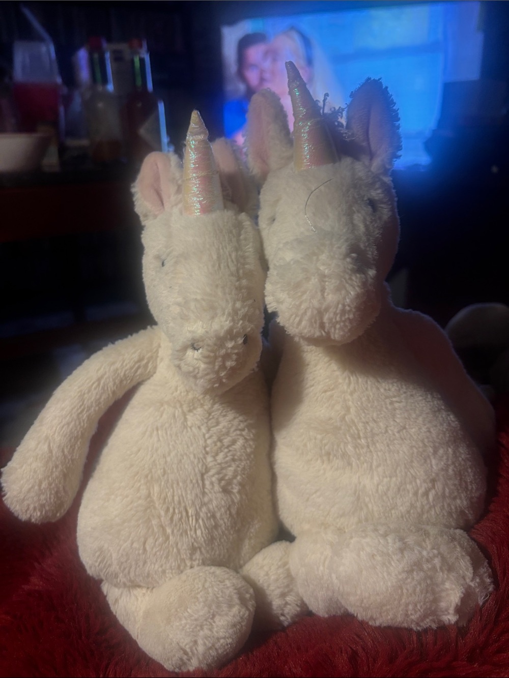 Jellycat Cream Unicorn Pair Plush